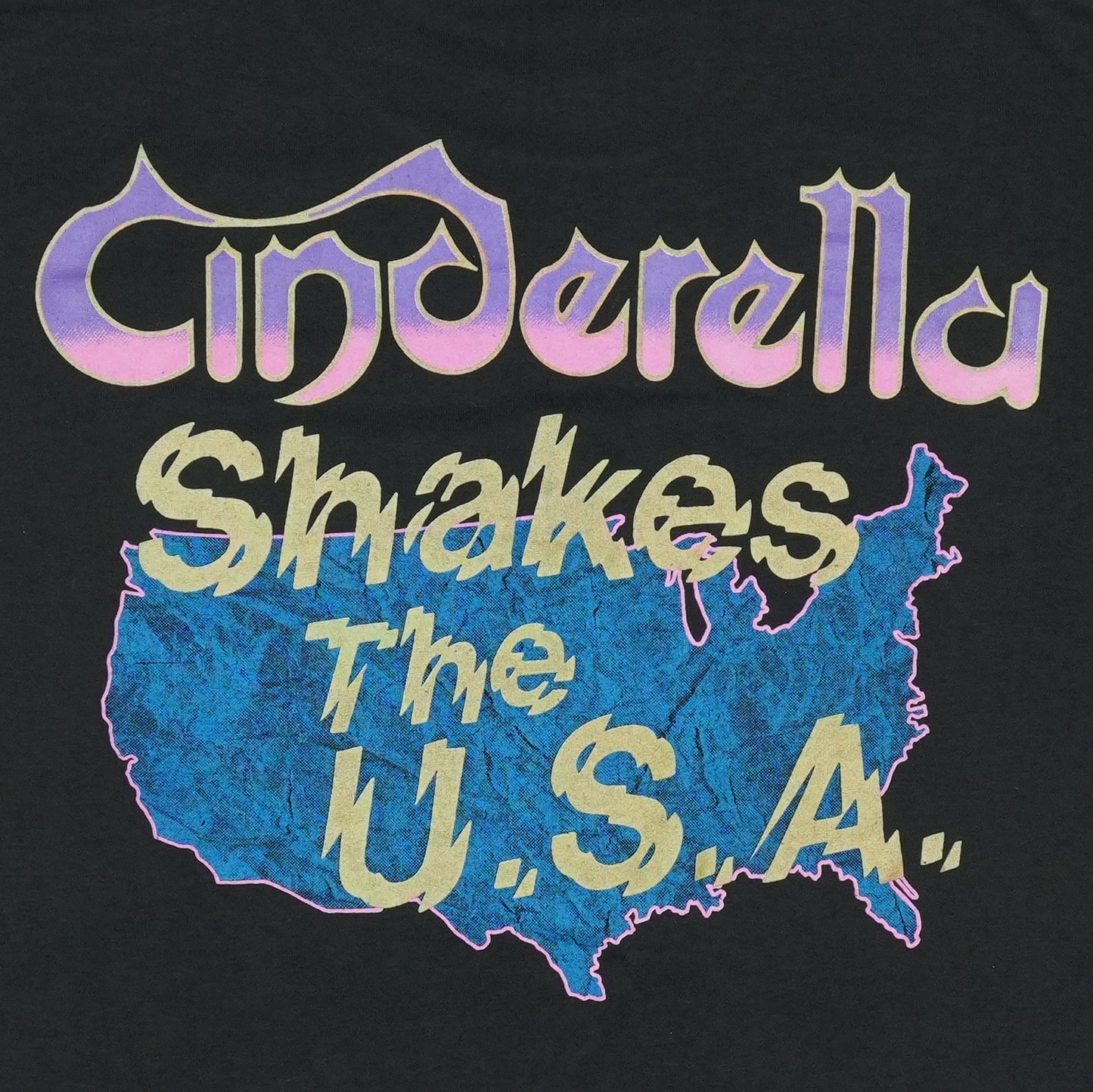 1986 Cinderella Shakes The US Tour Shirt