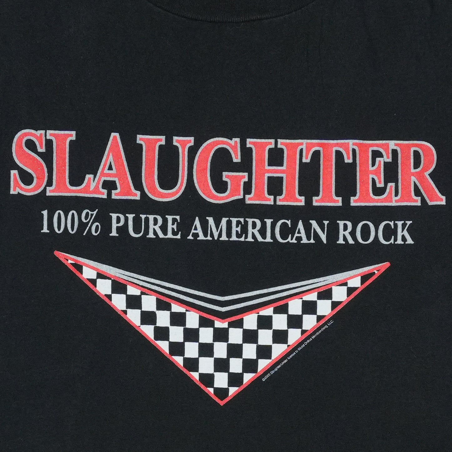 2000 Slaughter Pure American Rock Tour Shirt