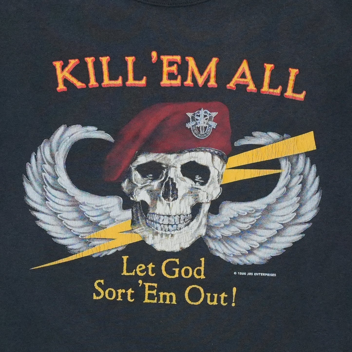 1986 Kill Em All Let God Sort Em Out Shirt