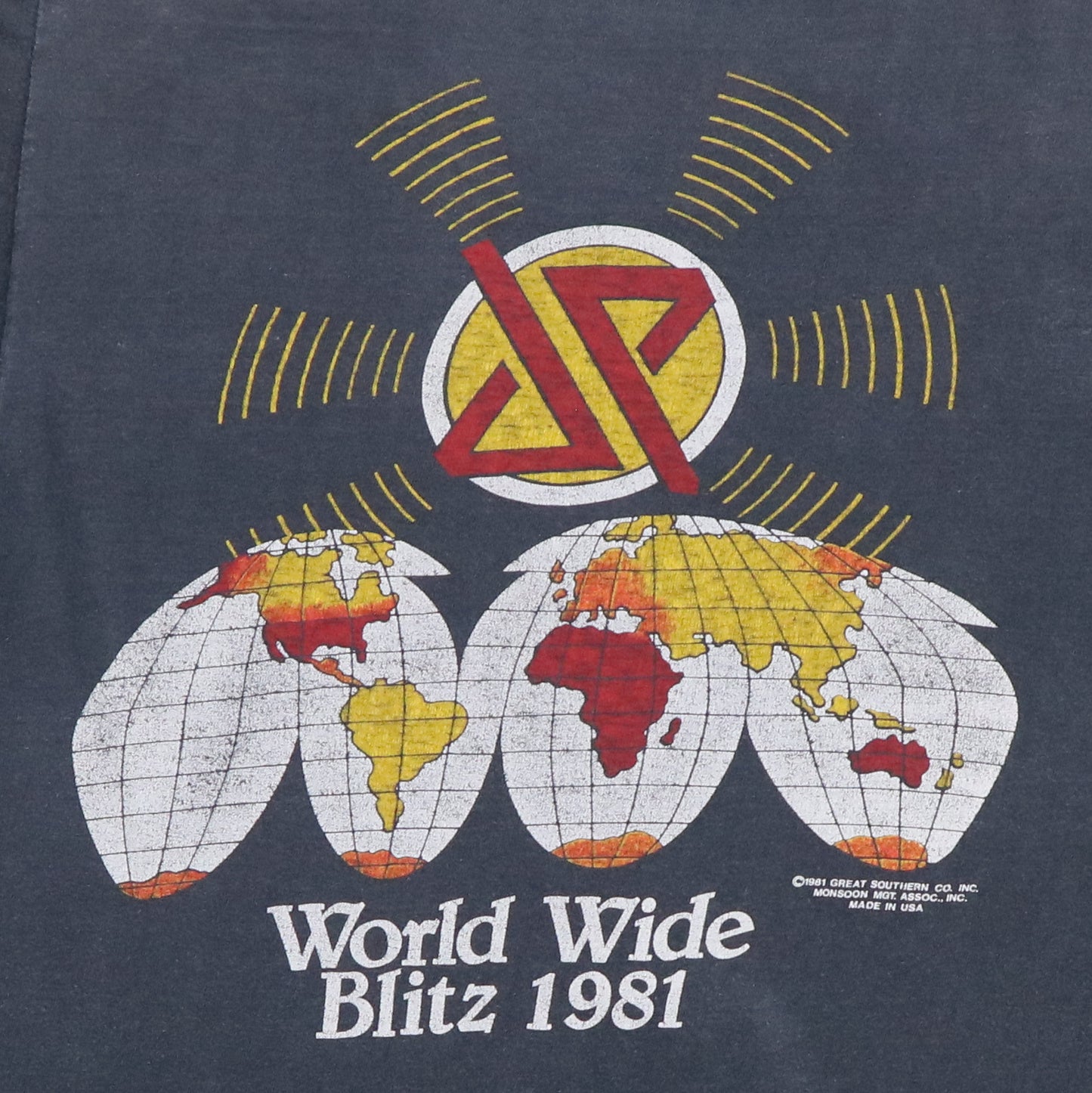 1981 Judas Priest Point Of Entry Tour Shirt