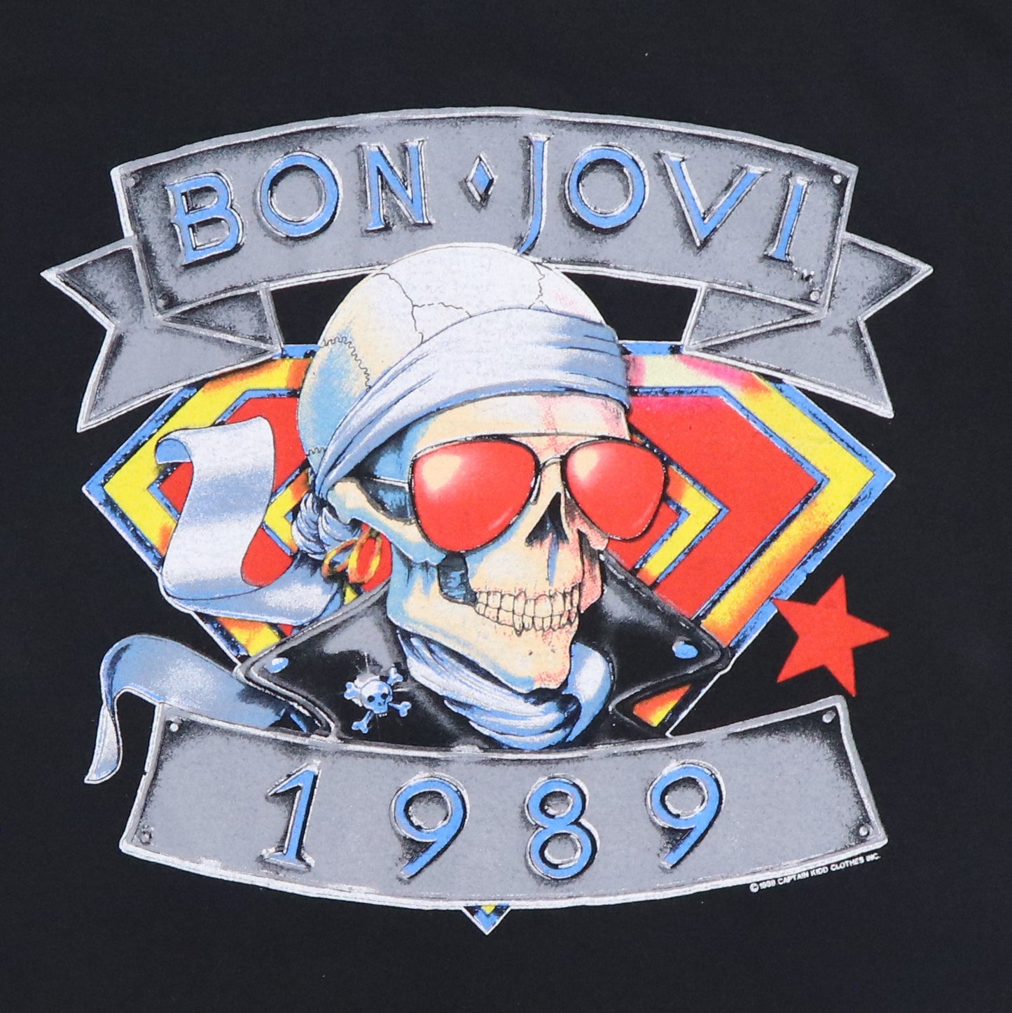 1989 Bon Jovi We're Back Kickin Ass Tour Shirt