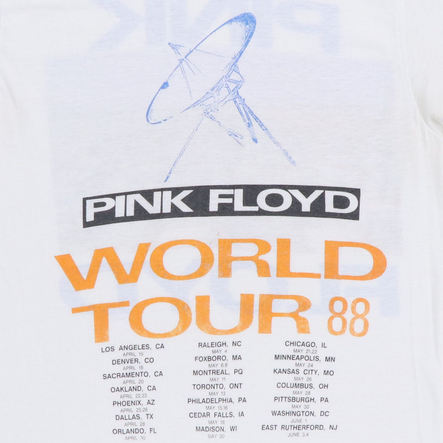 1987 Pink Floyd Momentary Lapse Of Reason Tour Shrit