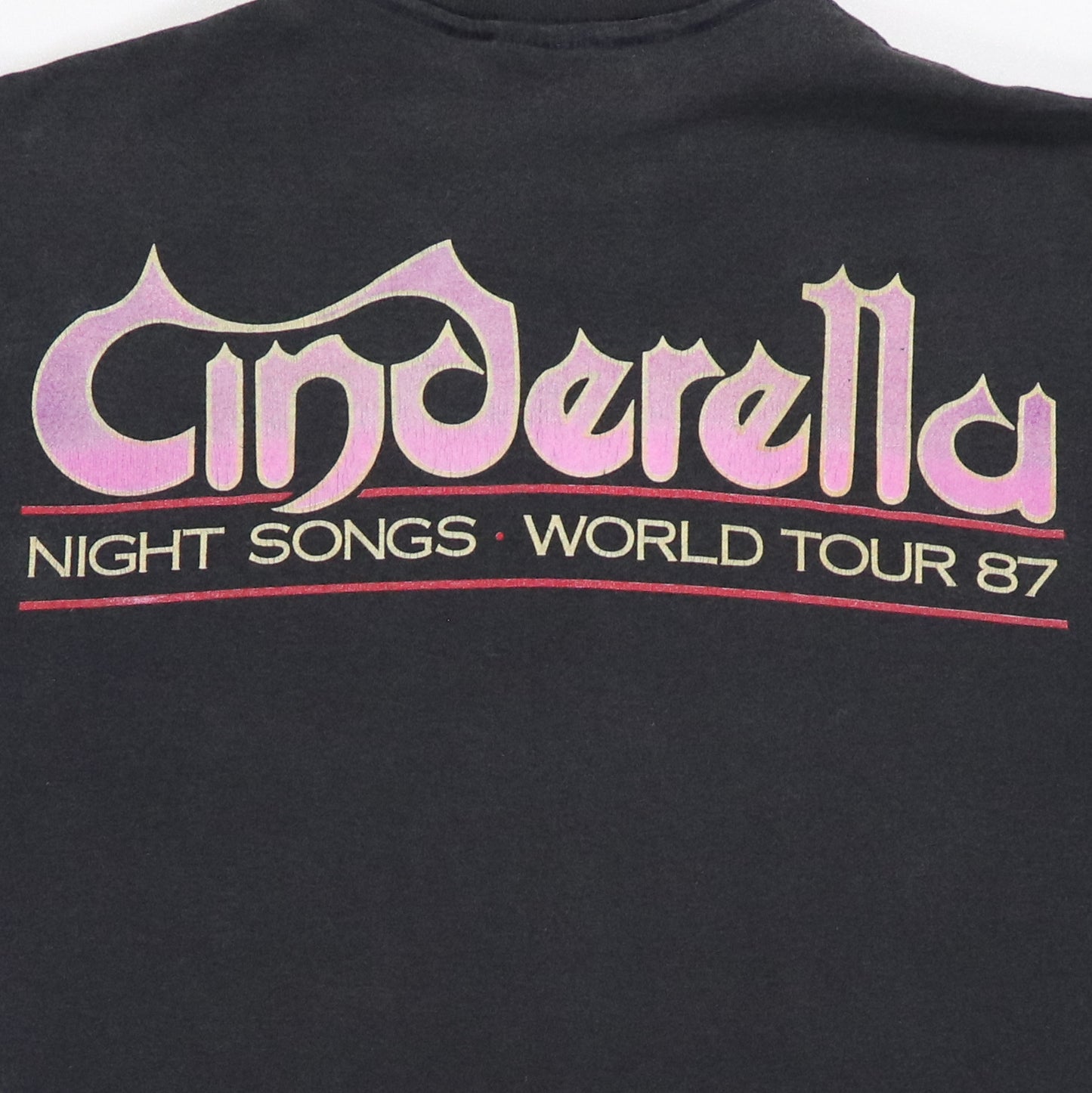 1987 Cinderella Night Songs World Tour Shirt
