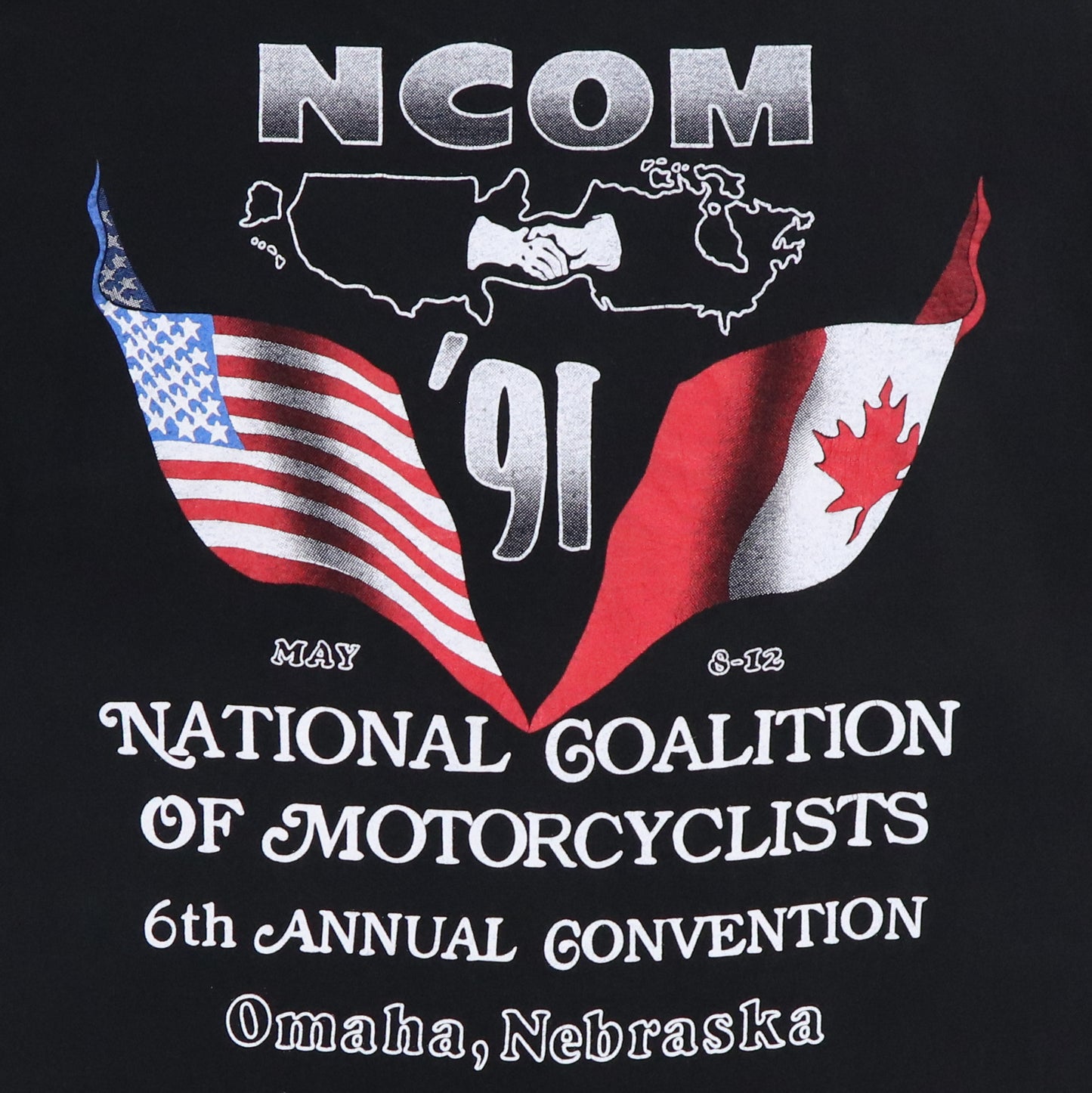 1991 American Motorcycles Rally Skull Shirt