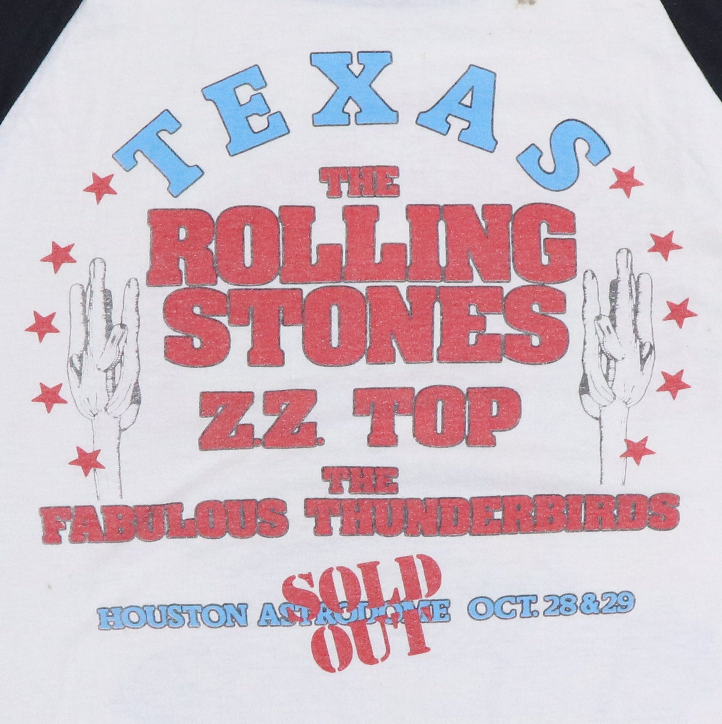 1981 Rolling Stones Texas Concert Jersey Shirt
