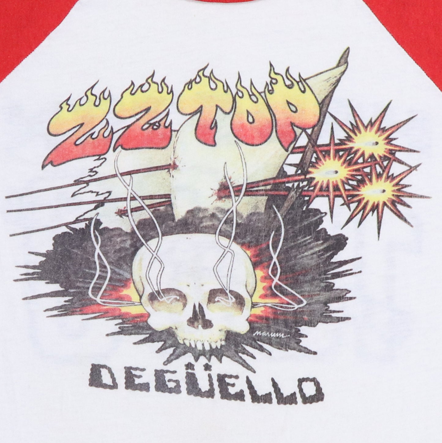 1980 ZZ Top Houston Tour Jersey Shirt