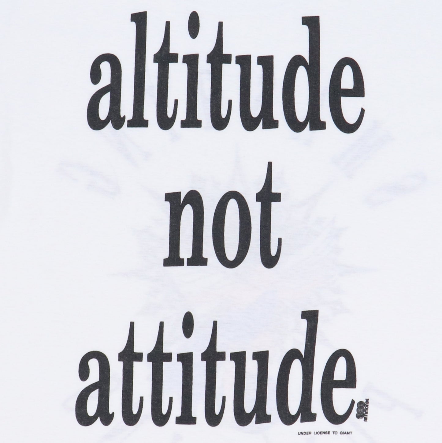 1990s Smashing Pumpkins Altitude Not Attitude Shirt