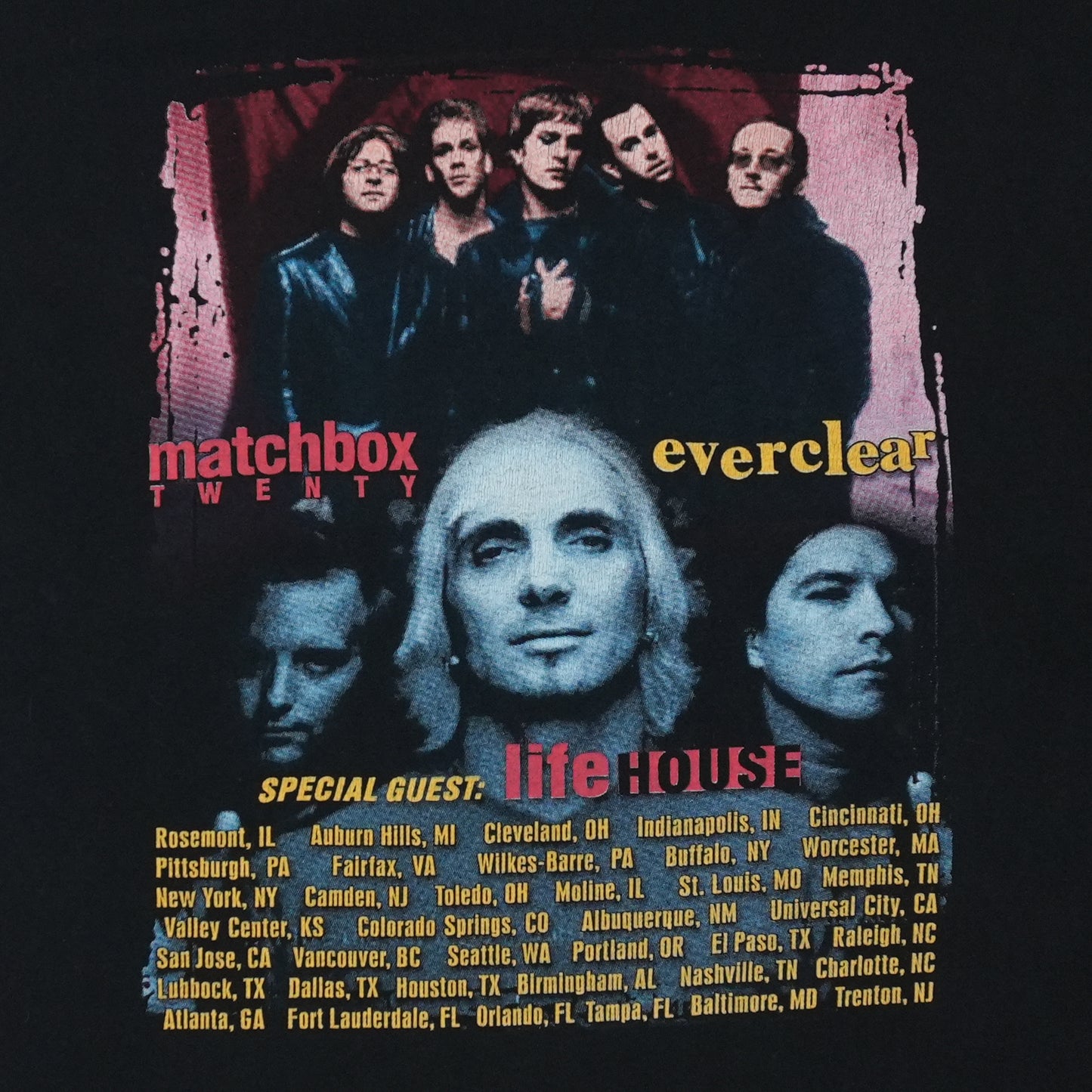 1990s Matchbox 20 Everclear Shirt Detail 3