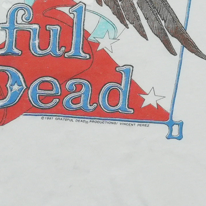 1987 Grateful Dead Eagle Perez Concert Shirt Front Detail 1