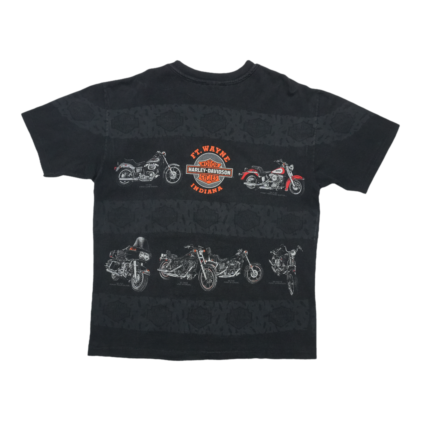 1993 Harley Davidson 90th Anniversary All Over Print ShirtBack