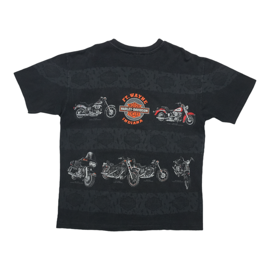 1993 Harley Davidson 90th Anniversary All Over Print ShirtBack