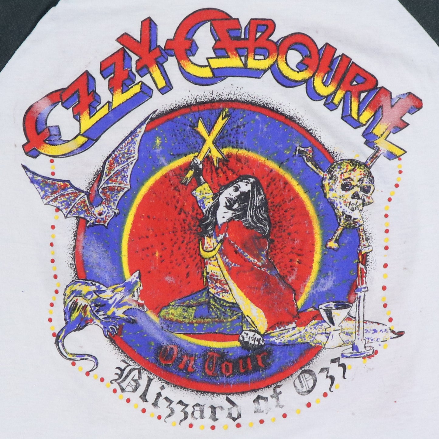 1981 Ozzy Osbourne Blizzard Of Oz Tour Jersey Shirt