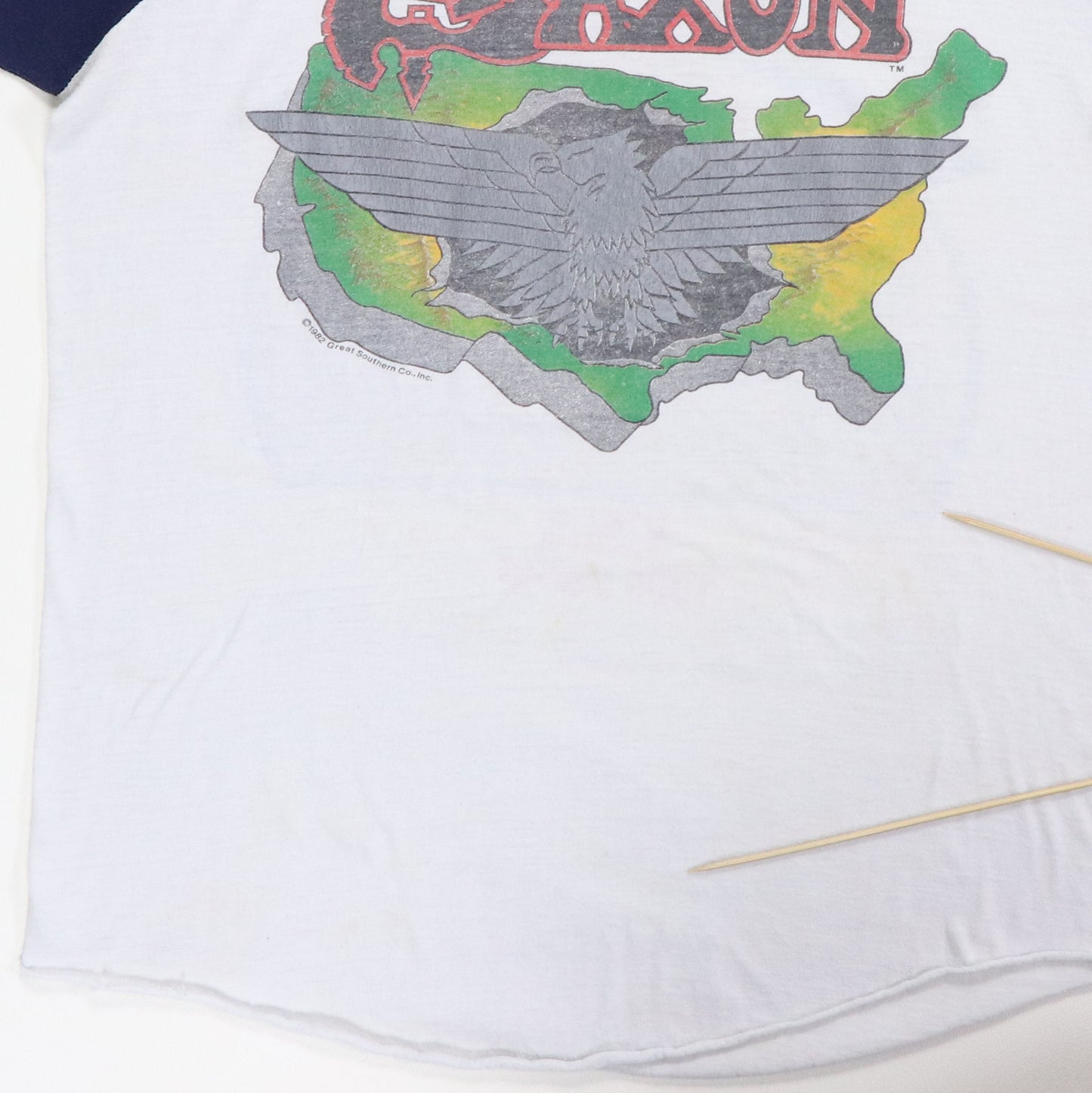 1982 Saxon Denim And Leather Tour Jersey Shirt