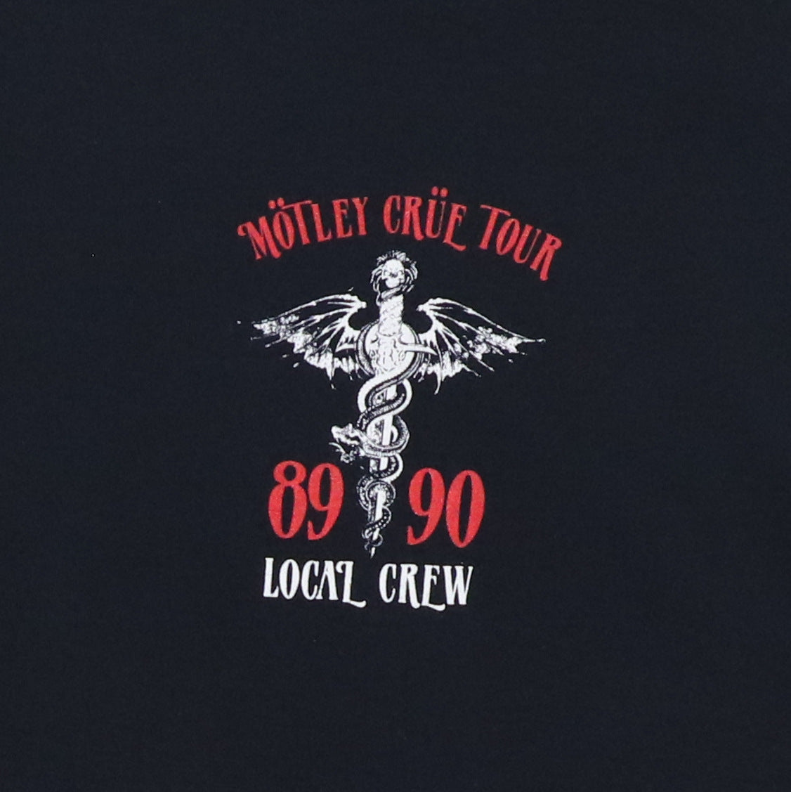 1989 Motley Crue Local Crew Tour Shirt
