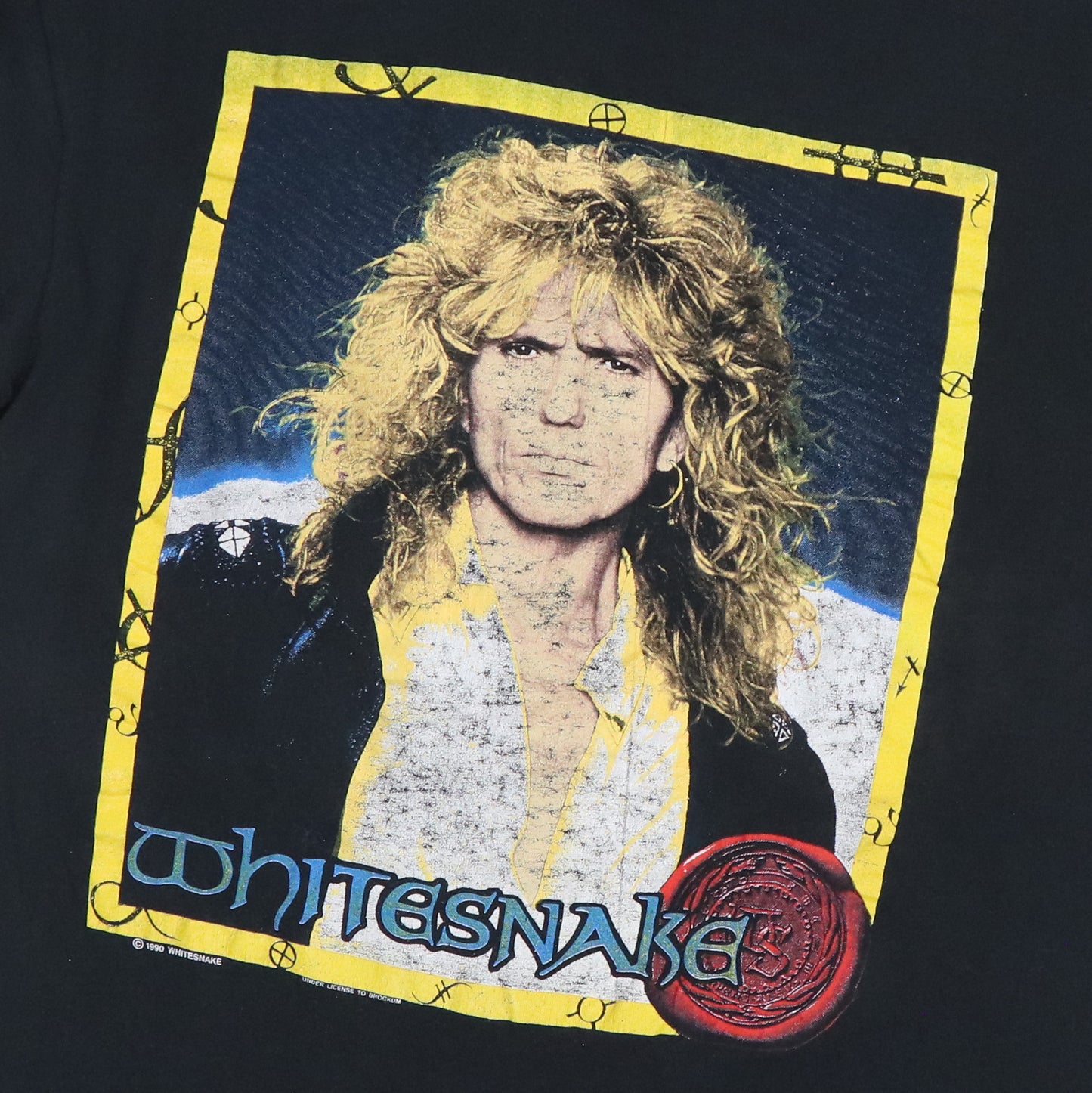 1990 Whitesnake David Coverdale Tour Shirt Detail