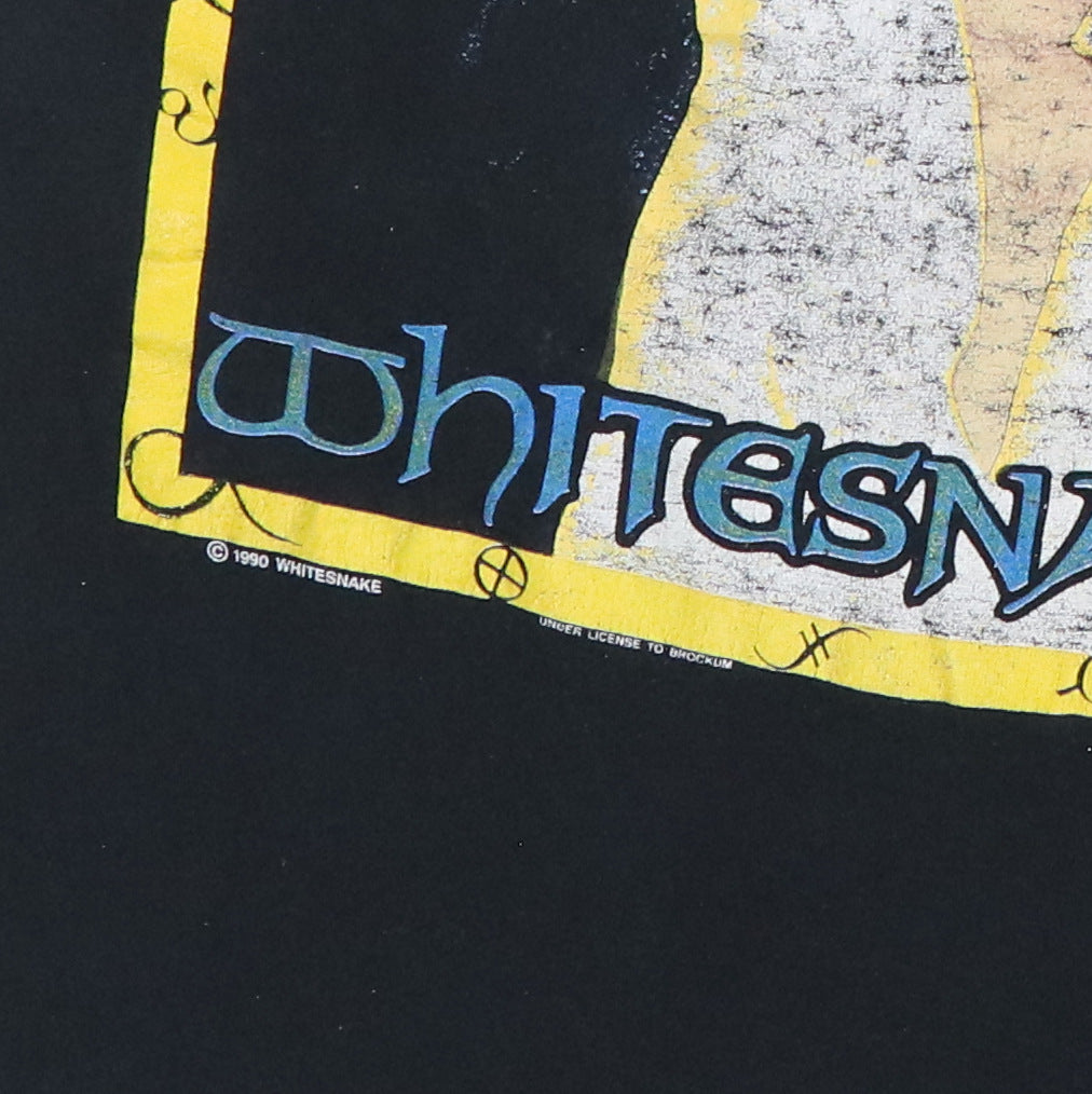 1990 Whitesnake David Coverdale Tour Shirt Detail