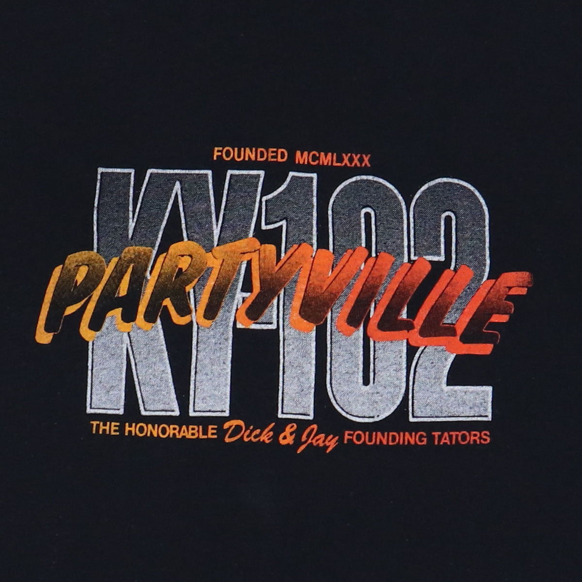 1980s Partyville KY102 Radio Shirt