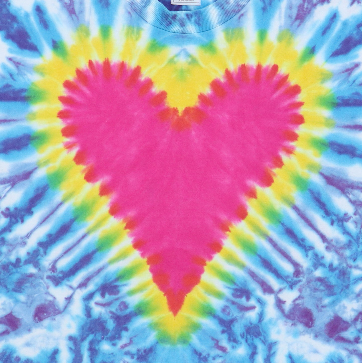1990s Heart Tie Dye Shirt