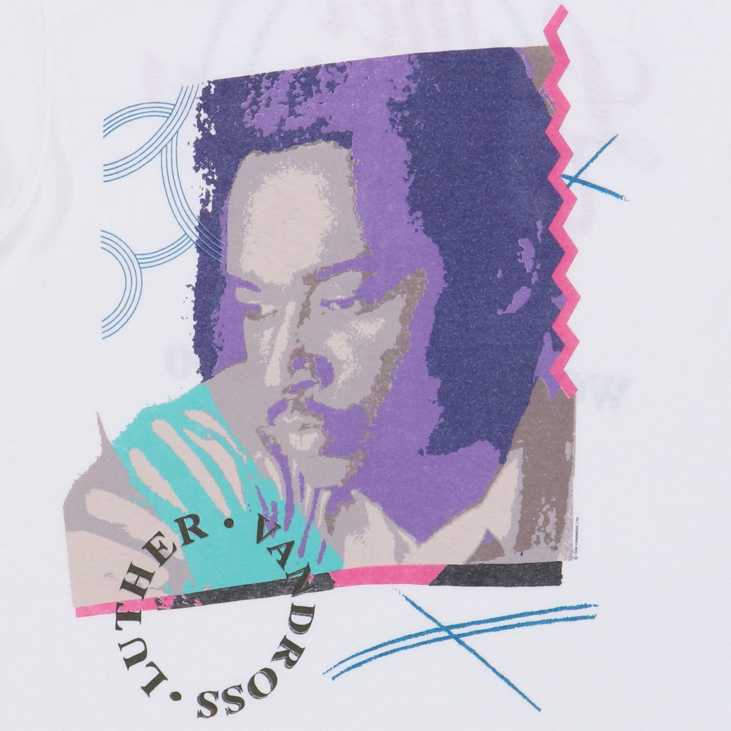 1990 Luther Vandross Here & Now World Tour Shirt