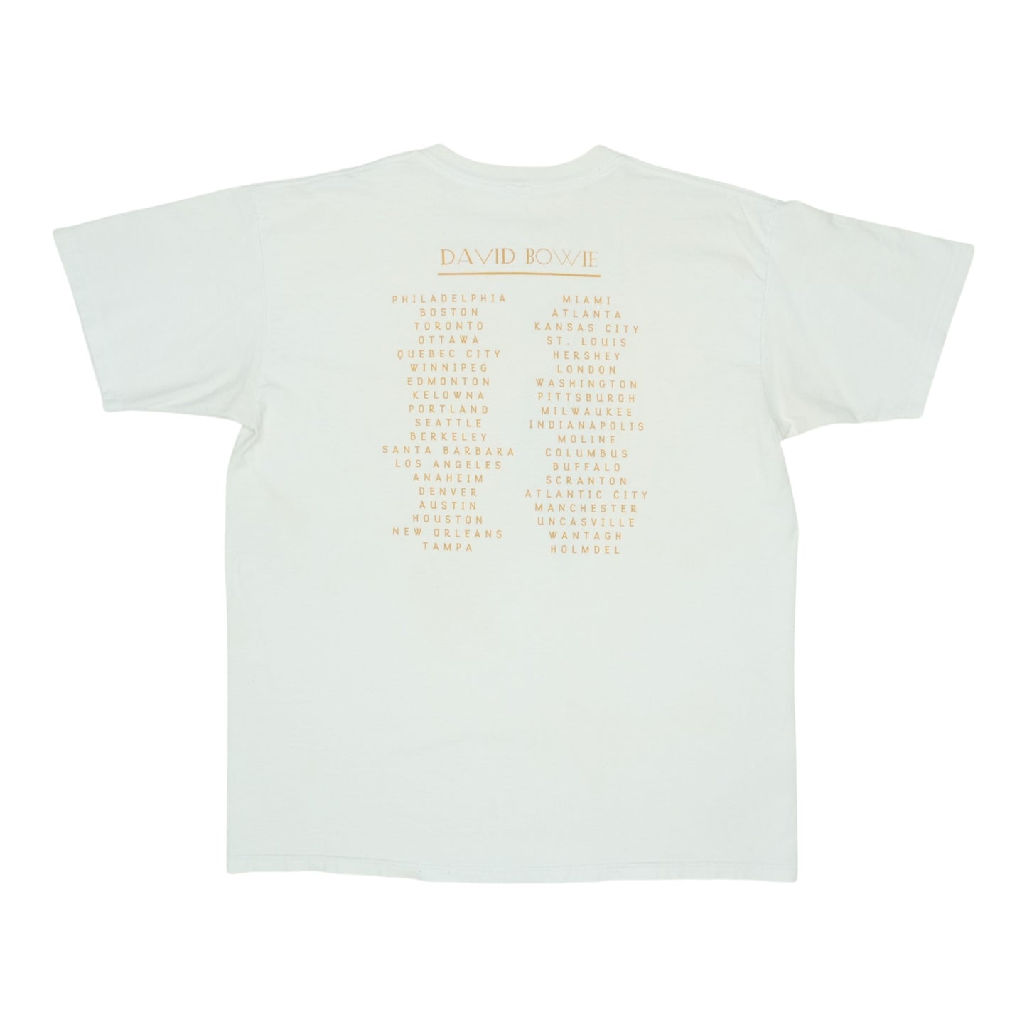 2003 David Bowie Reality Tour Shirt