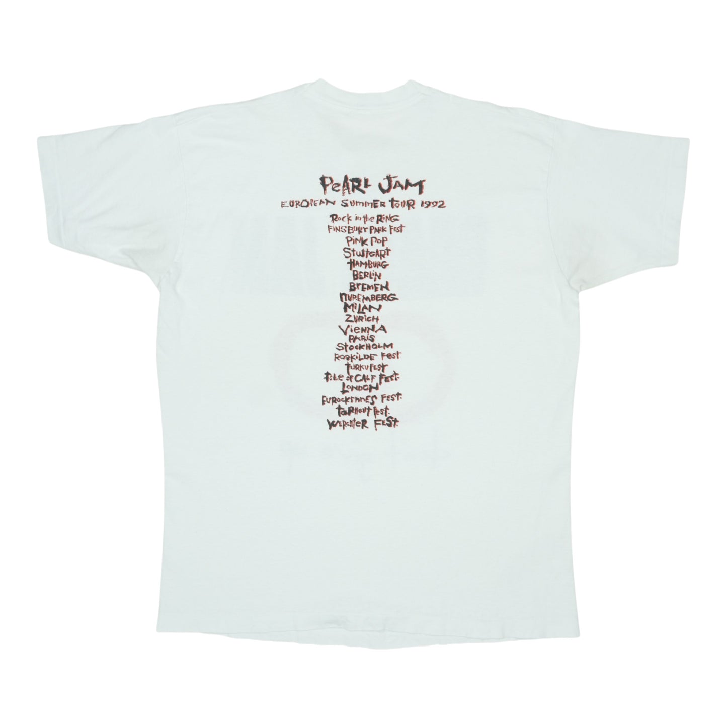 1992 Pearl Jam Never Give Up Hope Tour Shirt