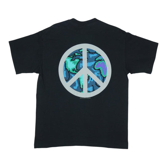 1991 MTV World Peace Shirt Back