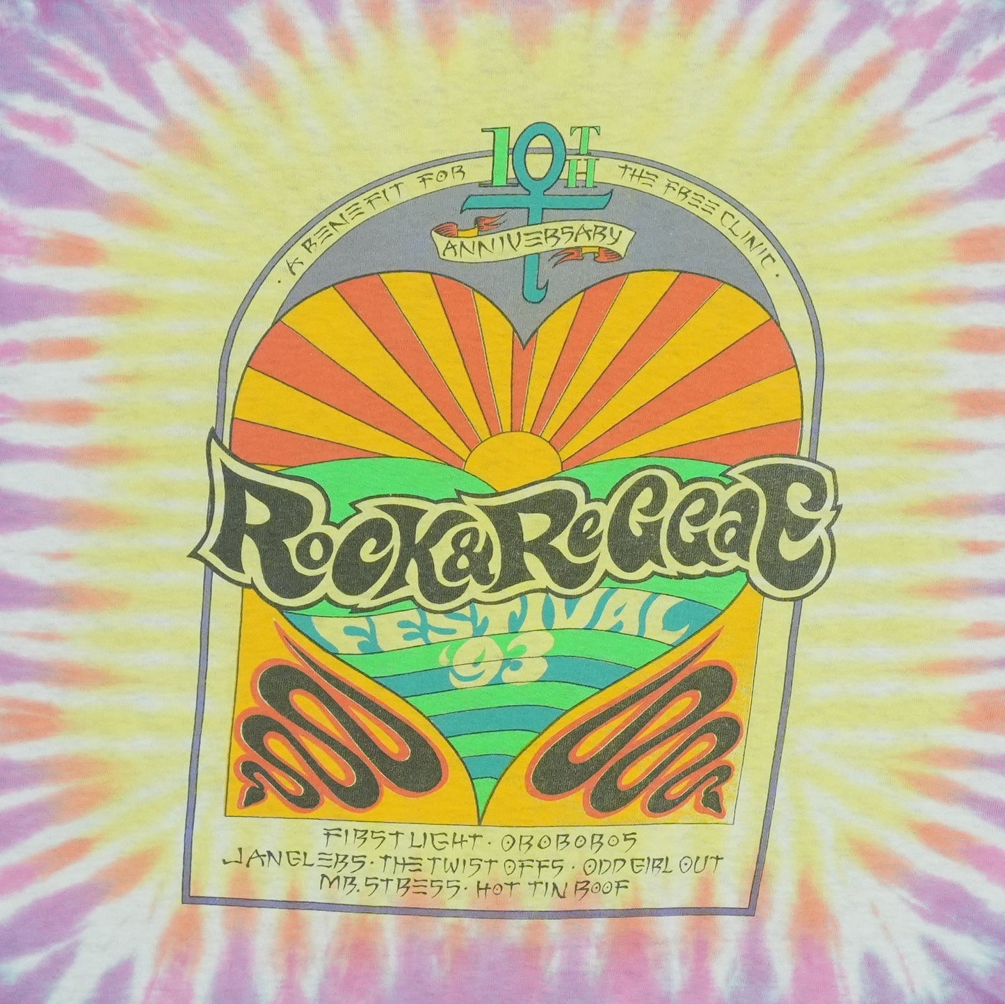 1993 Rock & Reggae Festival Tie Dye Shirt