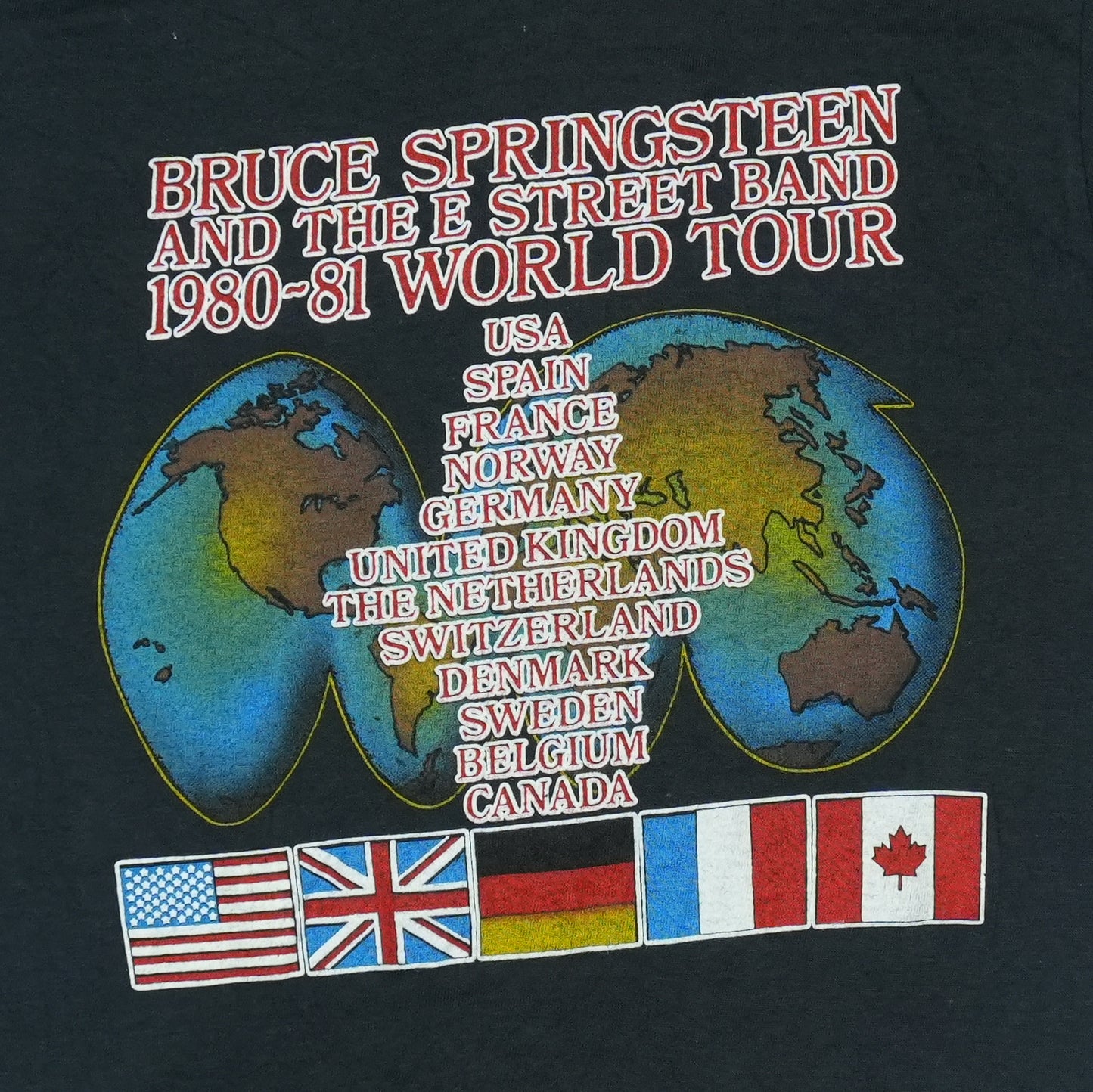 1981 Bruce Springsteen World Tour Shirt
