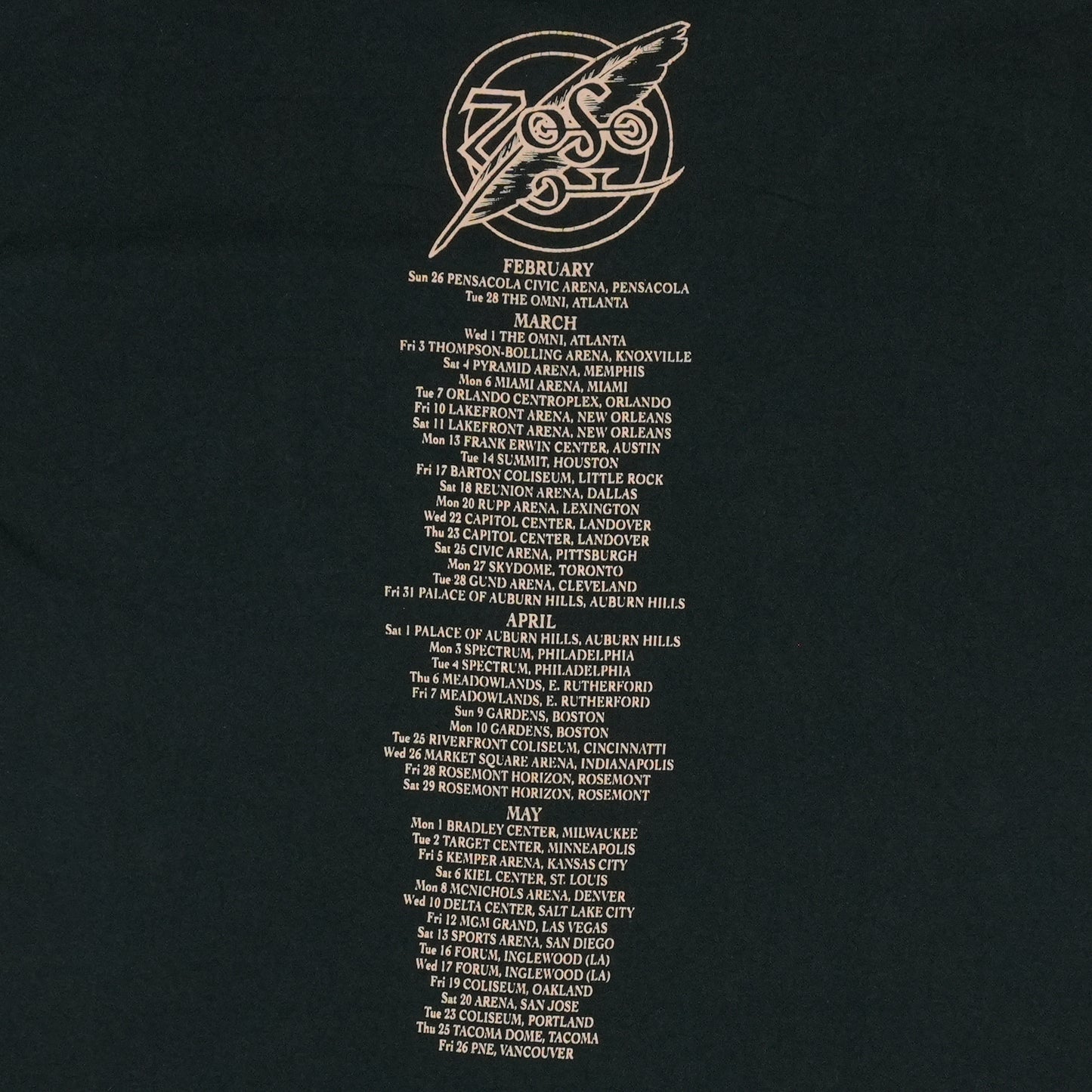 1995 Jimmy Page Robert Plant Zoso Tour Shirt