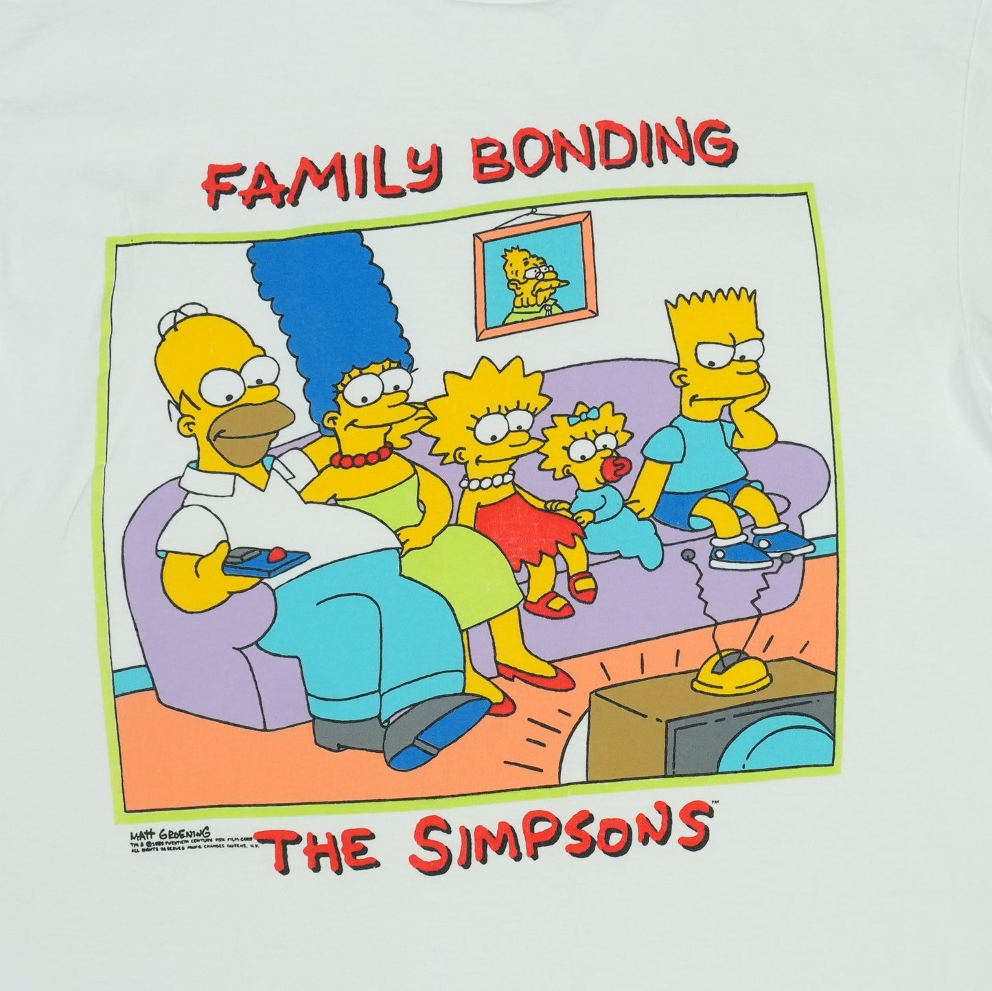 1989 The Simpsons Family Bonding Shirt