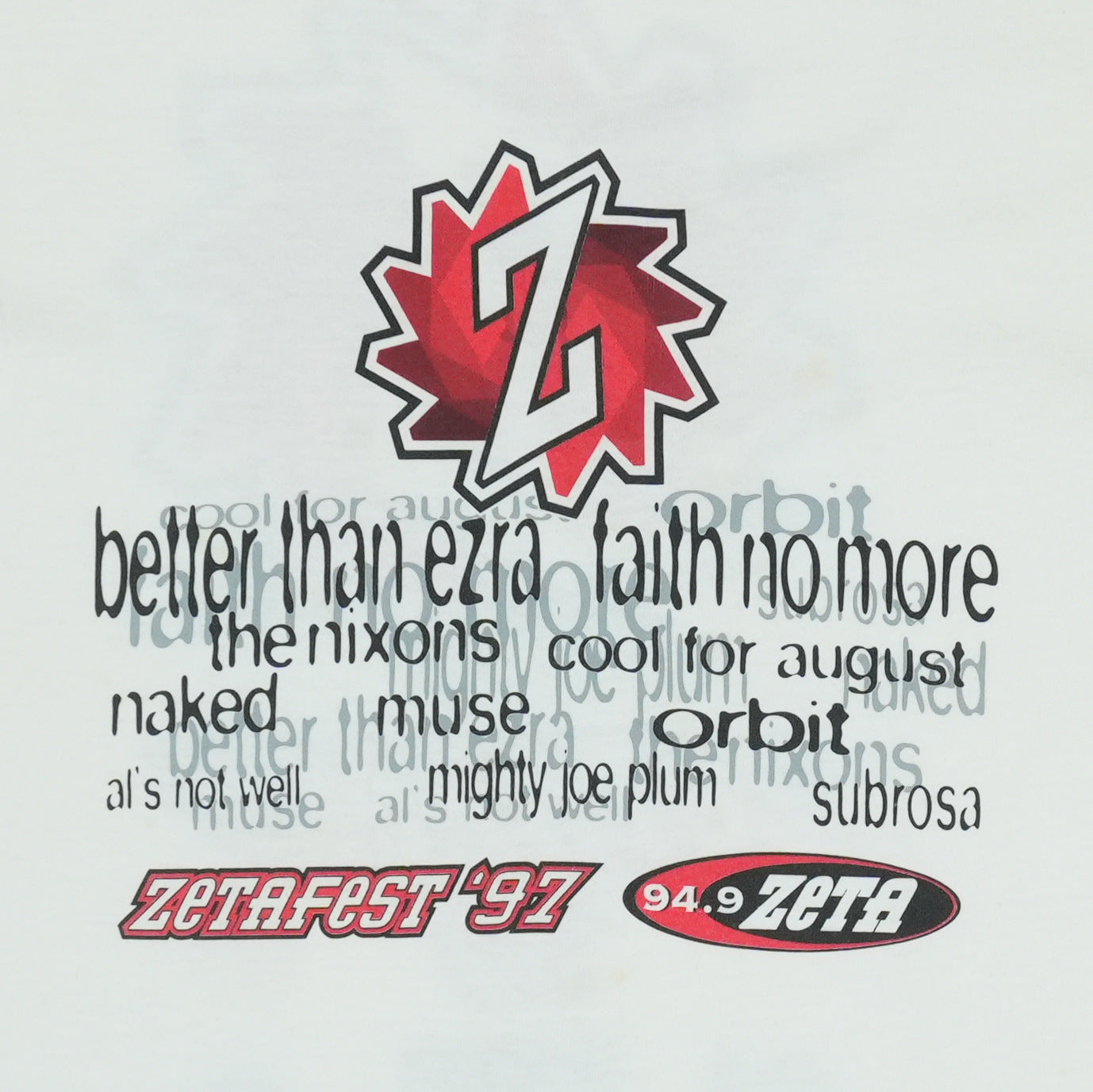 1997 Zetafest Music Festival Shirt