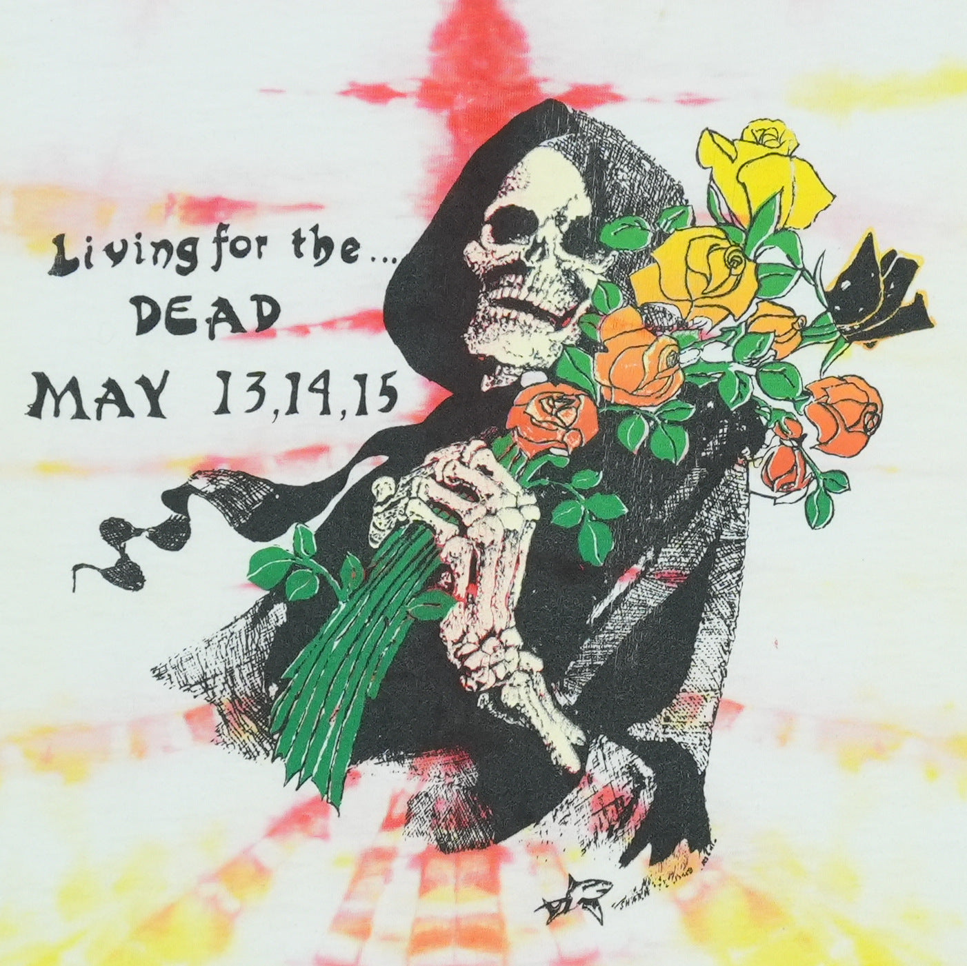 1980s Grateful Dead Tour Tie Dye Shirt