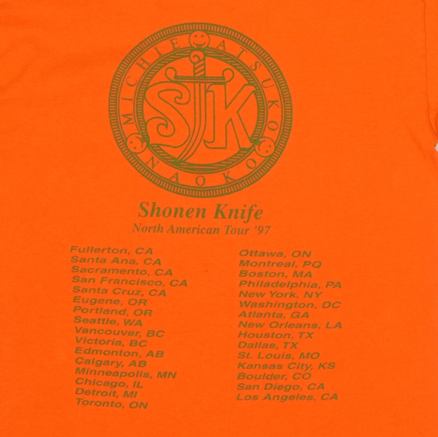 1997 Shonen Knife Tour Shirt