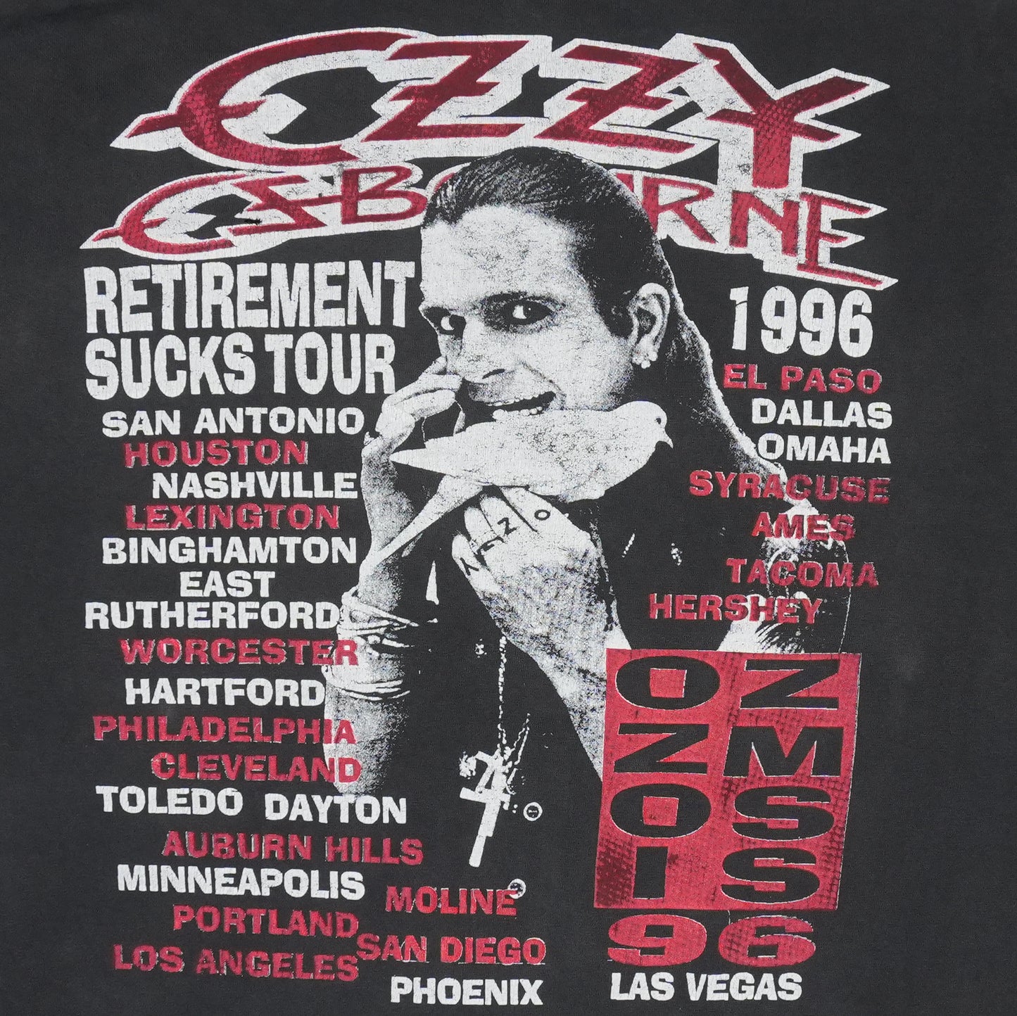 1996 Ozzy Osbourne Ozzmosis Tour Shirt