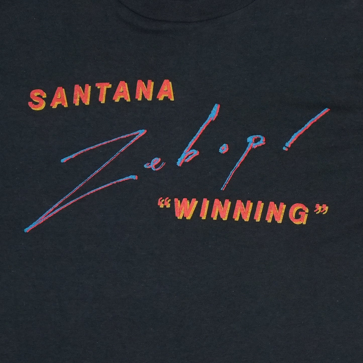 1981 Carlos Santana Zebop Winning Shirt
