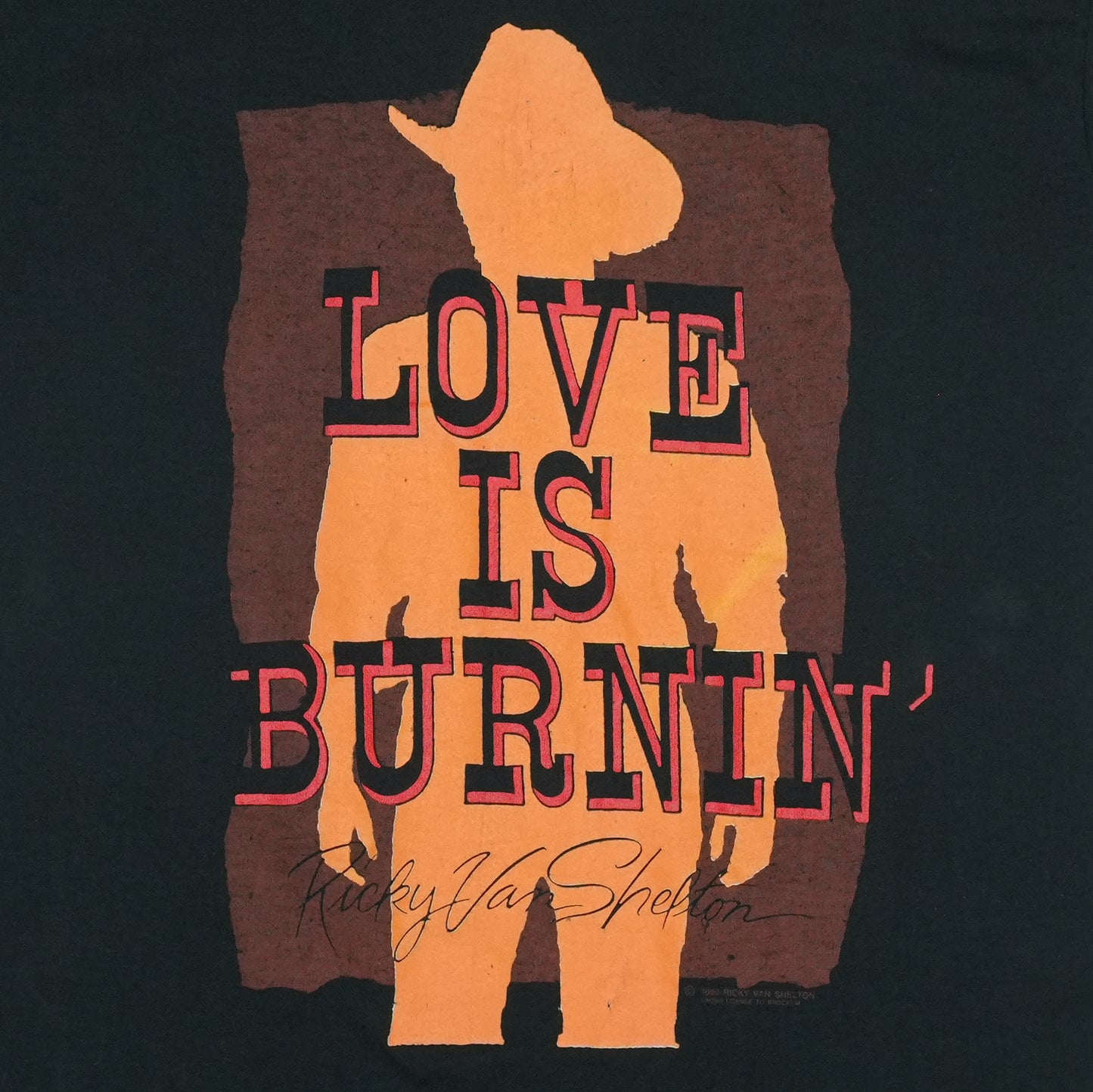 1990 Ricky Van Shelton Tour Shirt