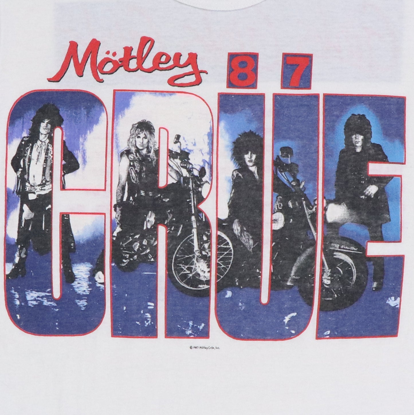 1987 Motley Crue Girls Girls Girls Tour Shirt