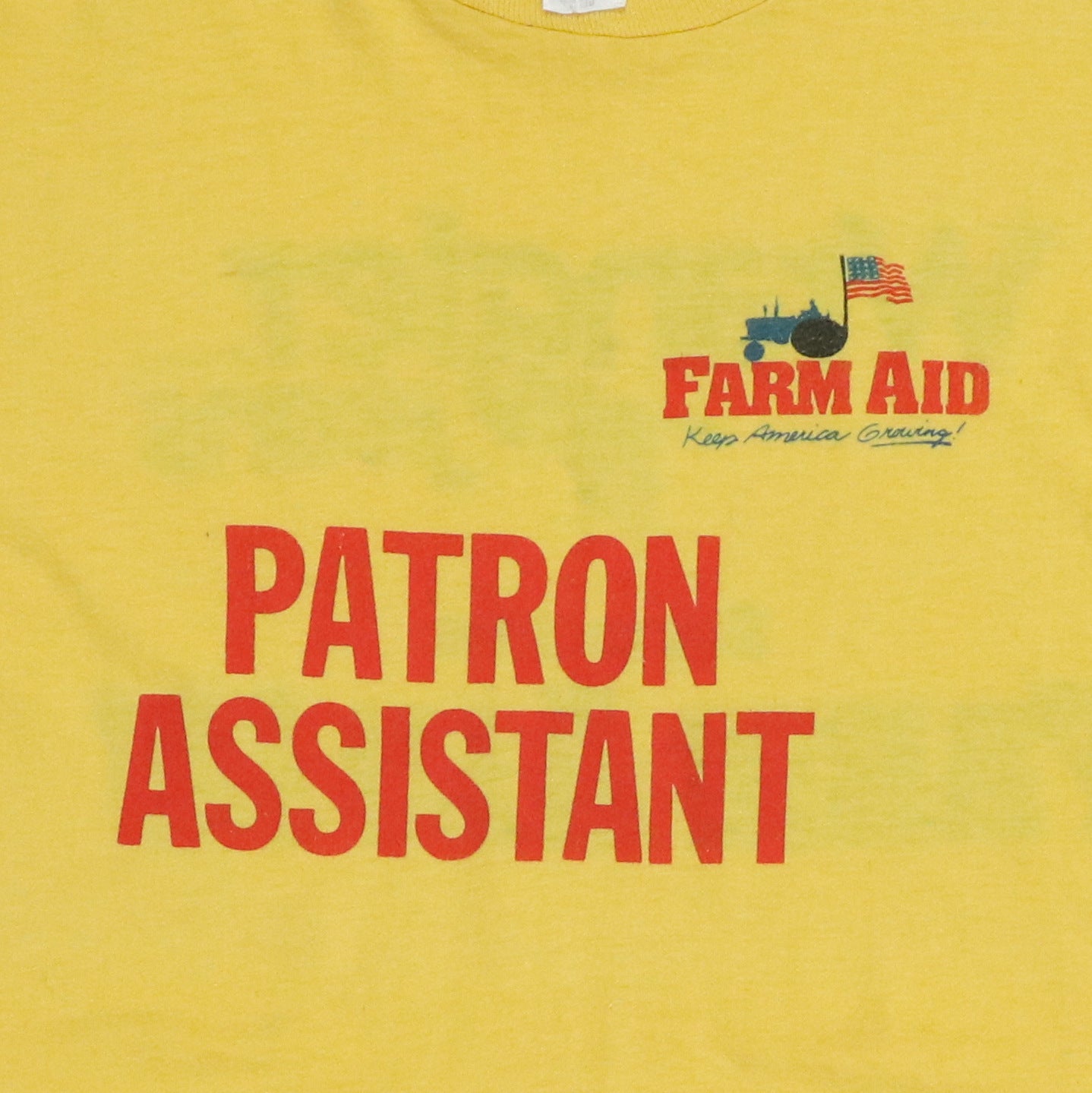 1987 Farm Aid Crew Concert Shirt
