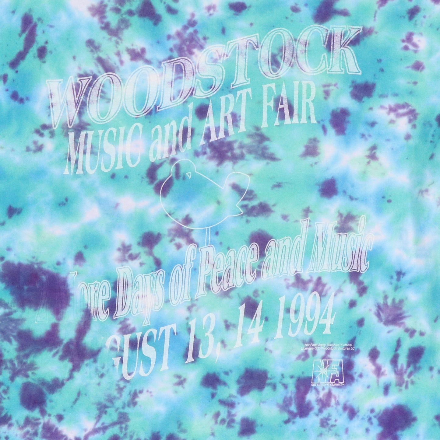 1994 Woodstock Concert Tie Dye Shirt