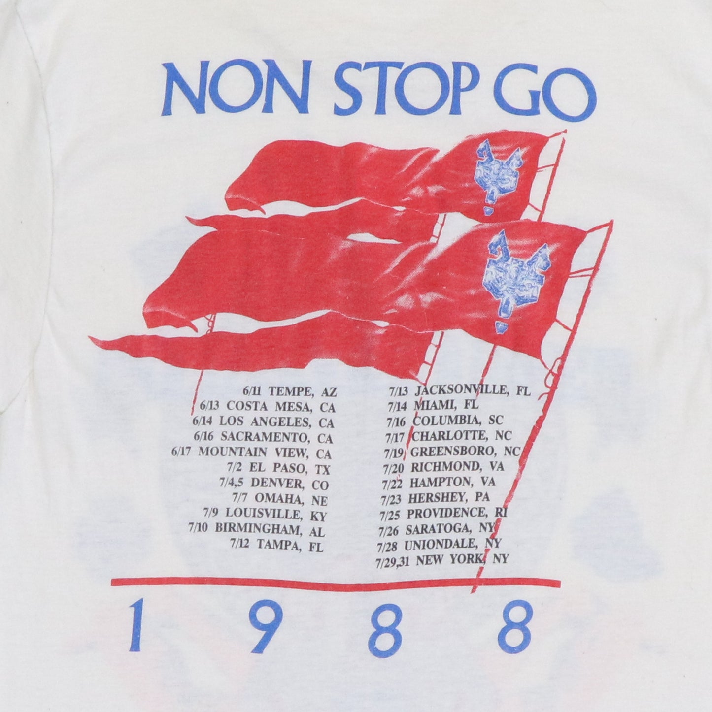 1988 Robert Plant Non Stop Go Tour Shirt
