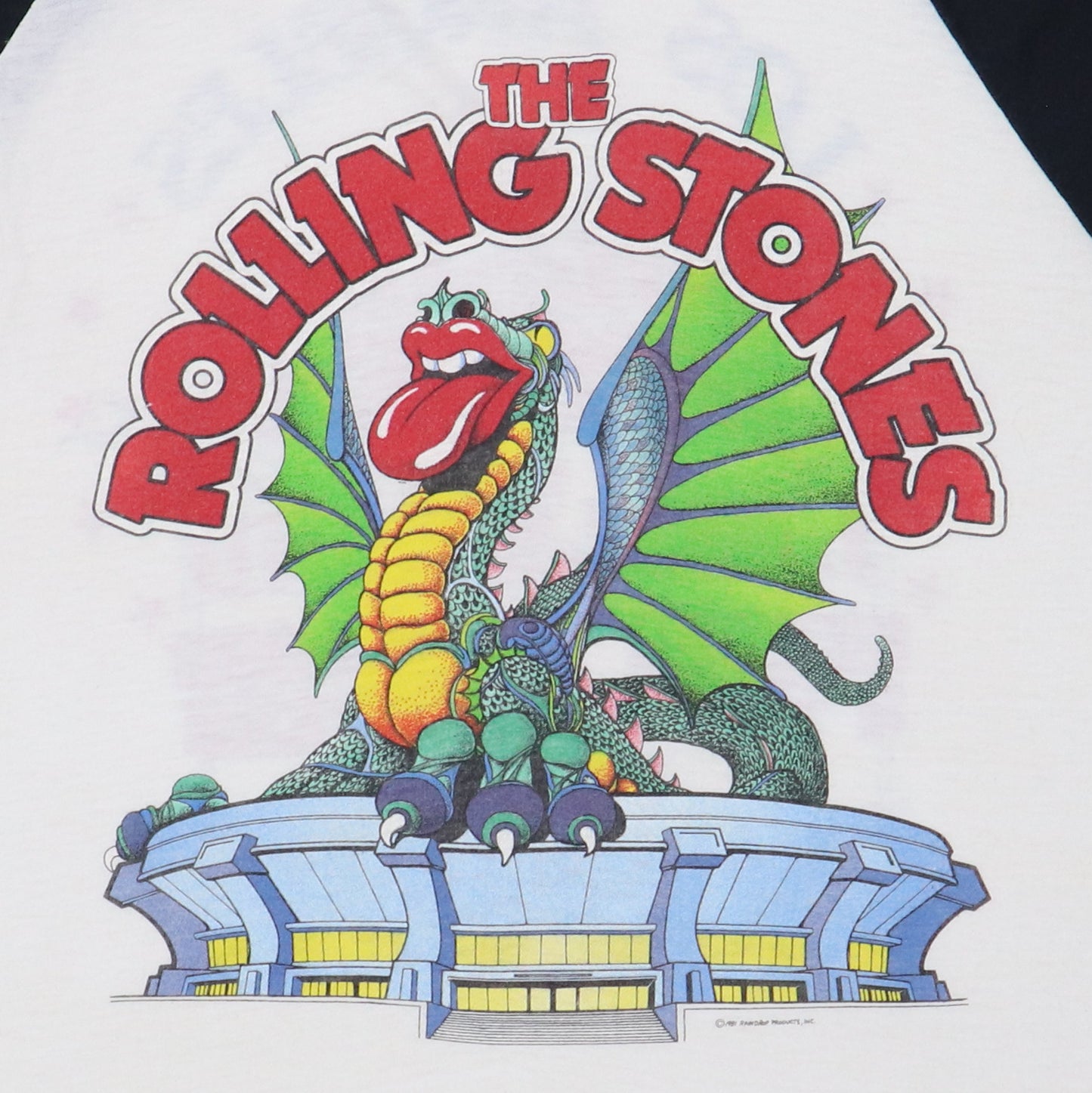 1981 Rolling Stones Prince Tour Jersey Shirt