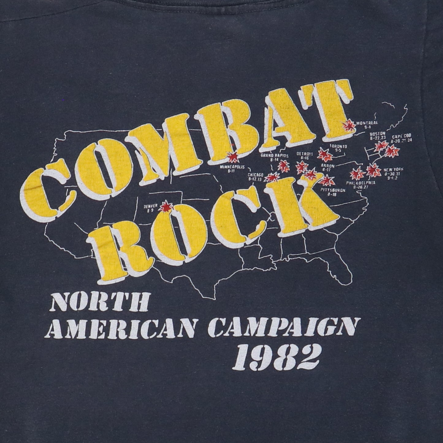 1982 The Clash Combat Rock Tour Shirt