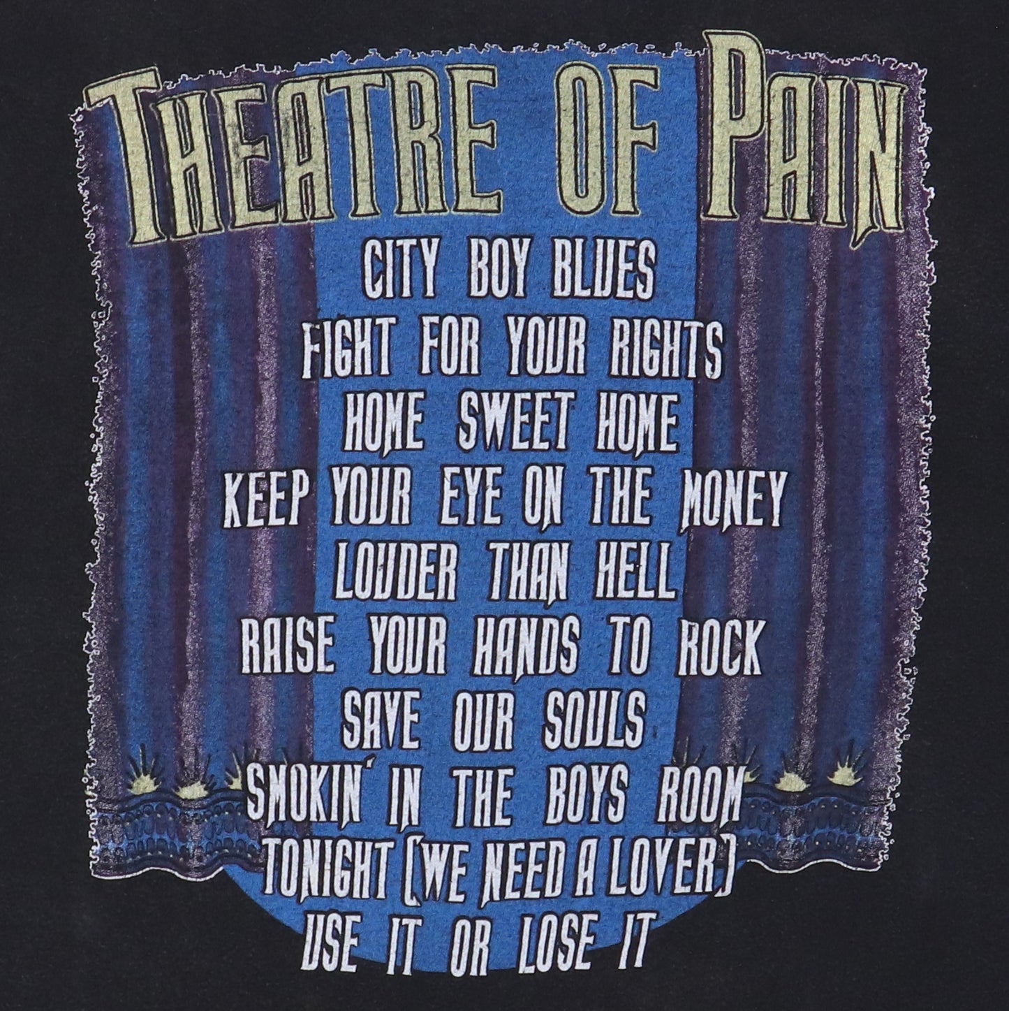 1985 Motley Crue Theatre Of Pain Shirt