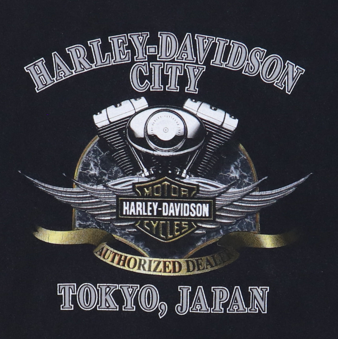 1990s Harley Davidson Wild & Free Shirt Detail