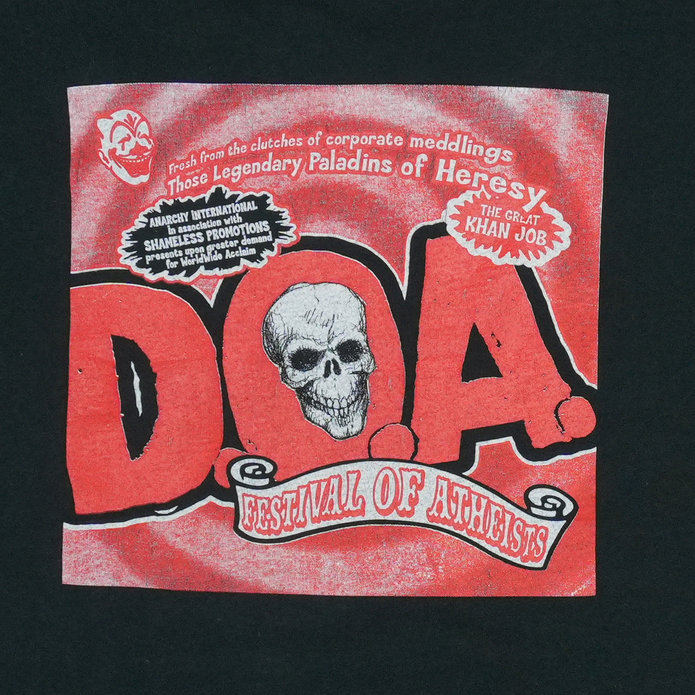 1998 DOA Fuck God Satan We're Atheists Long Sleeve Shirt