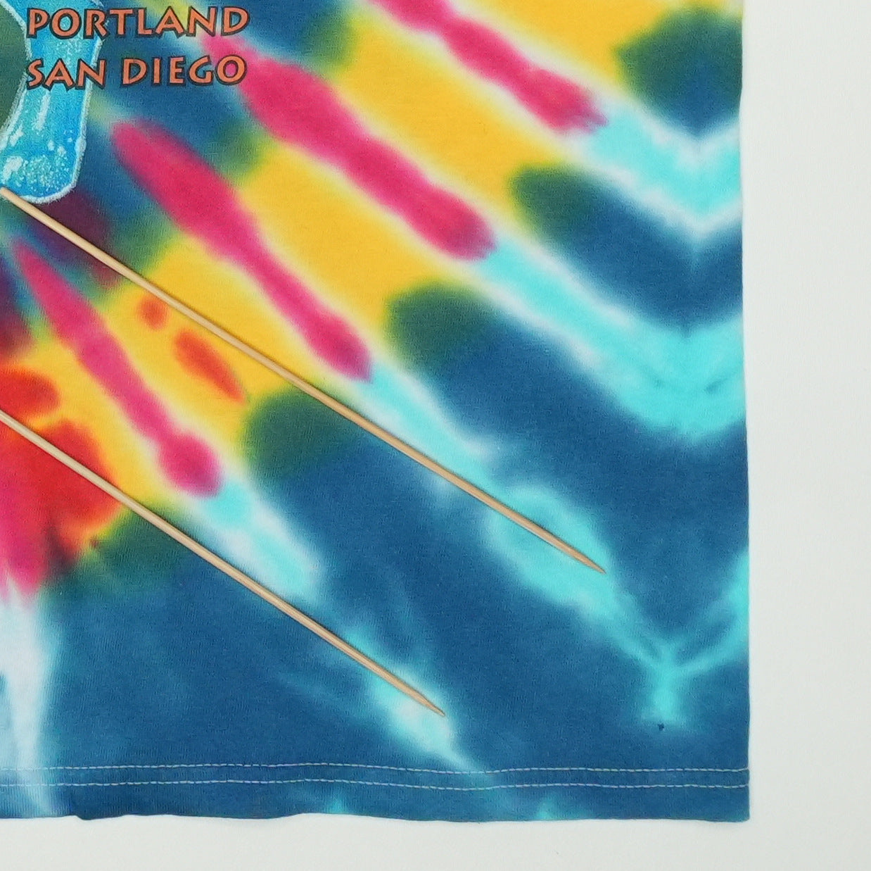 1997 Rolling Stones Bridges To Babylon Tour Tie Dye Shirt