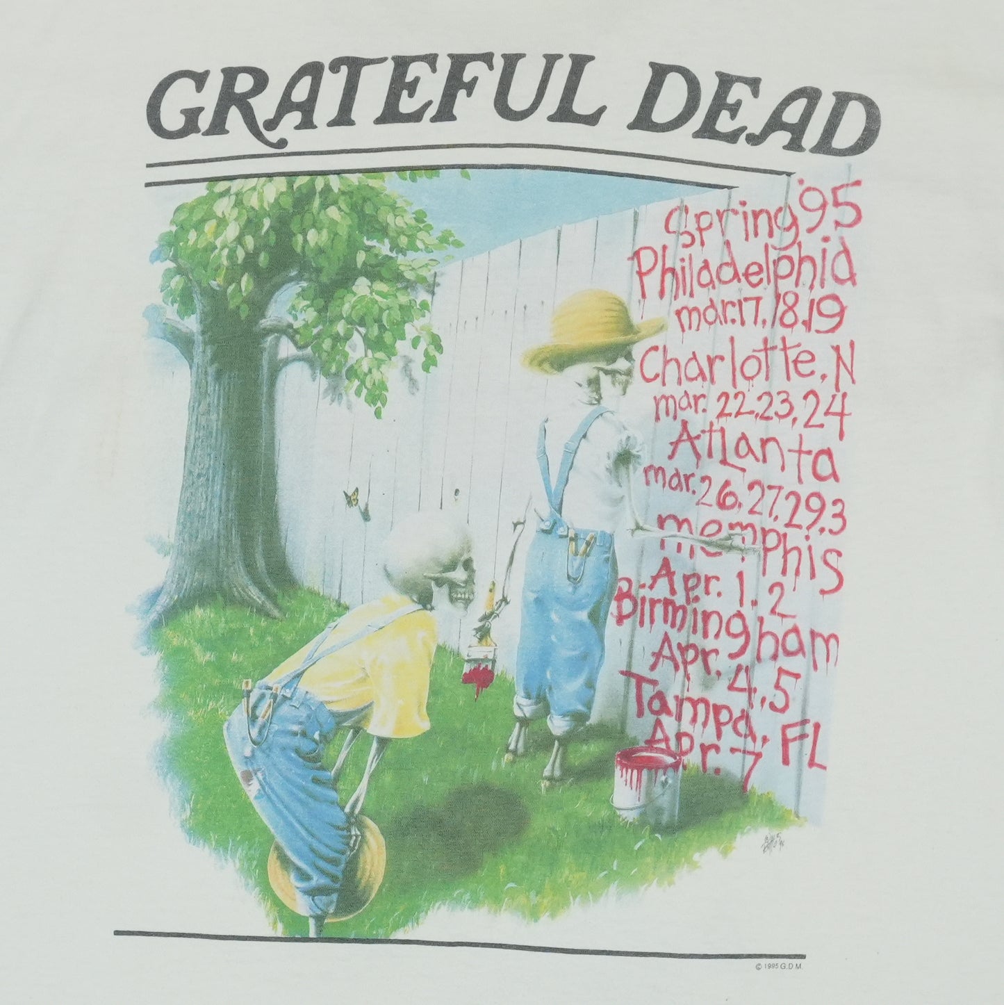 1995 Grateful Dead Tom Sawyer Tour Shirt