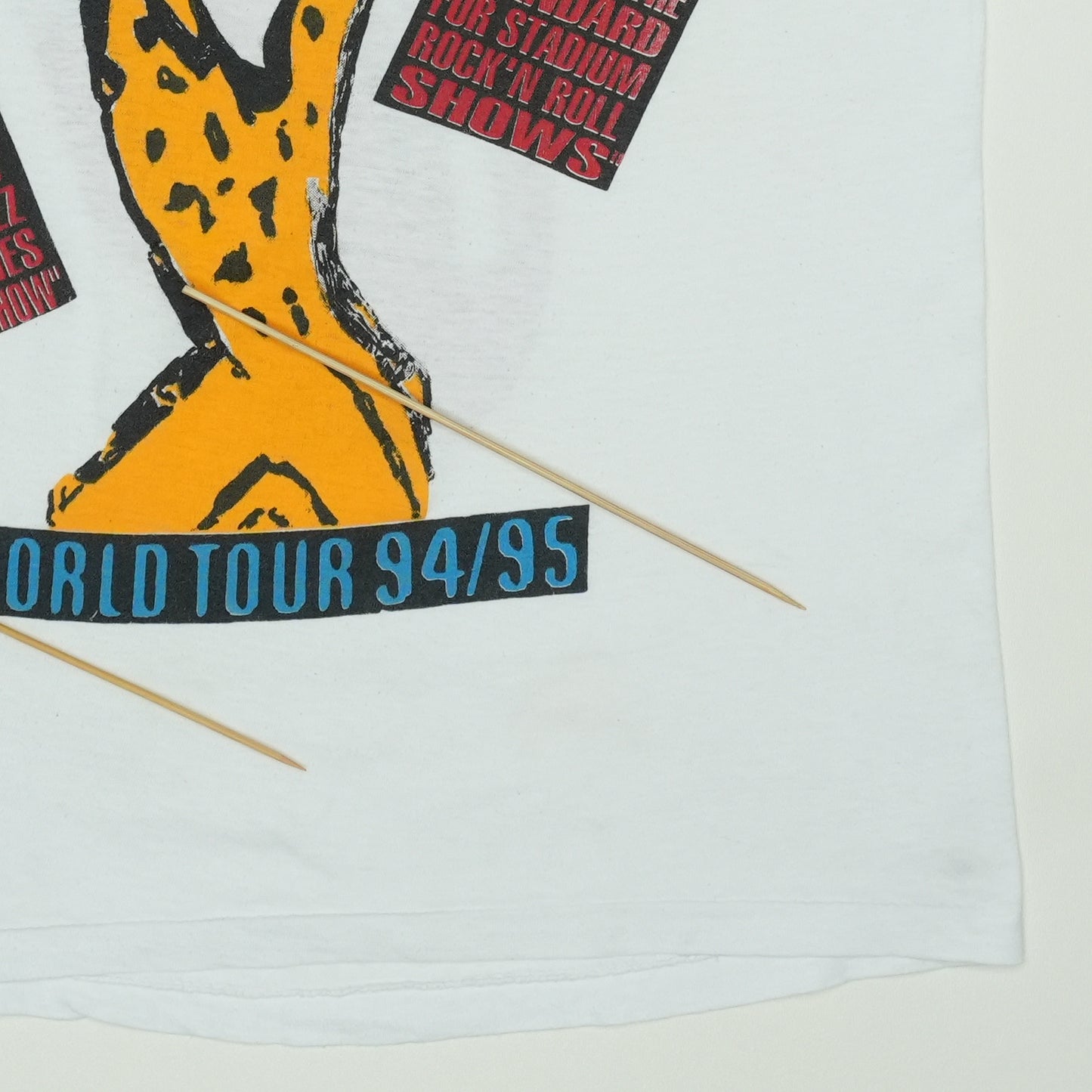 1994 Rolling Stones Voodoo Lounge Tour shirt Detail