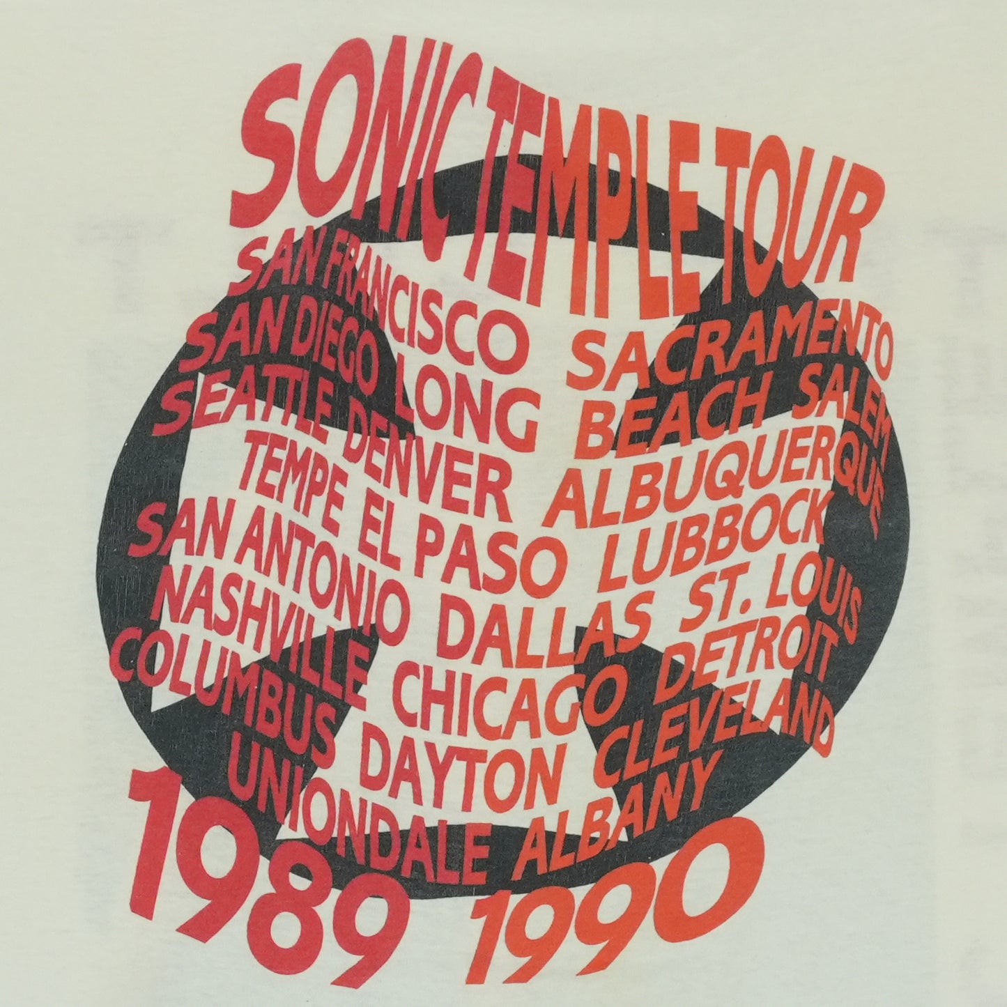 1989 The Cult Sonic Temple Tour Shirt