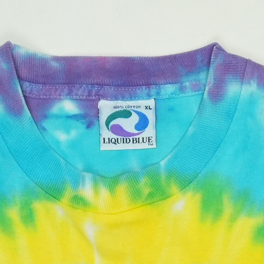 1994 Rolling Stones Liquid Blue Tie Dye Shirt
